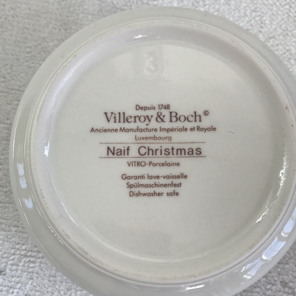 Villeroy & Boch Naif Christmas Round Trinket Box Laplau - Picture 3 of 5